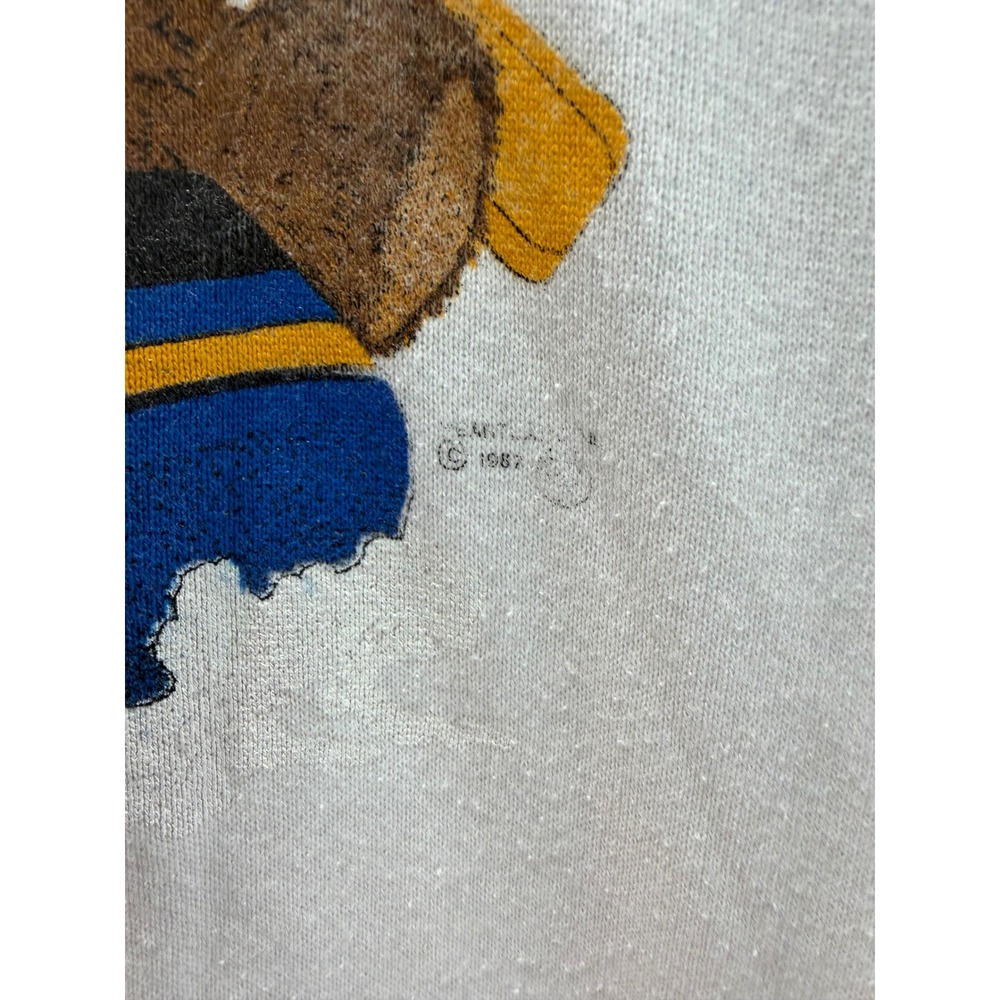Vintage 1982 Ouray Colorado Rafting Bears Sweatshirt White Mens Medium 20x26.5 - Picture 4 of 9